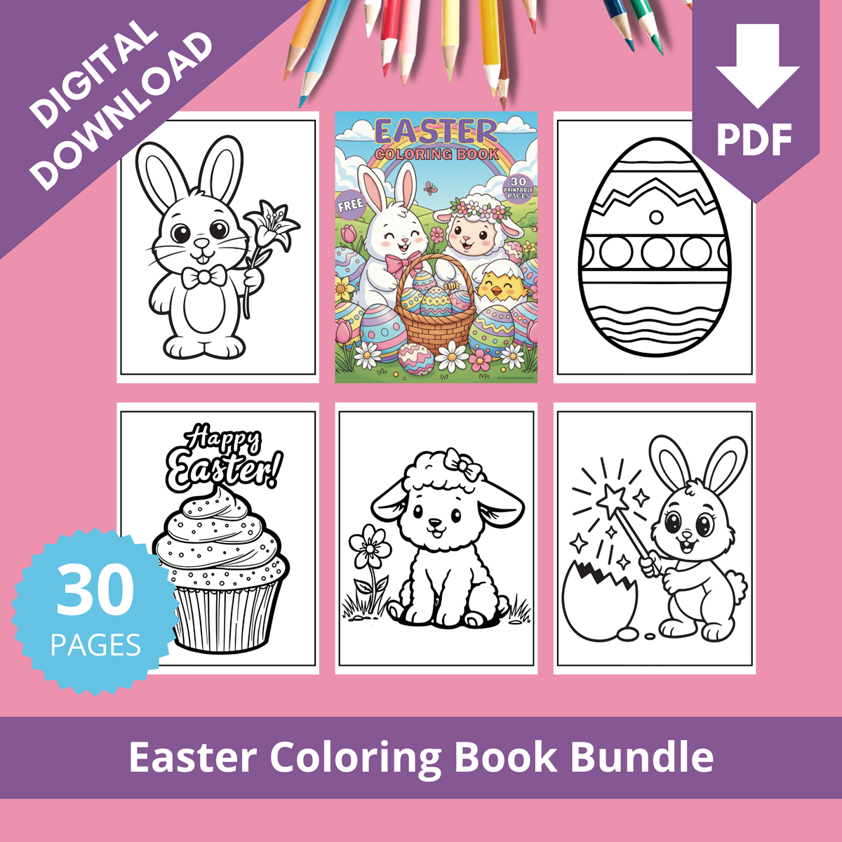 Easter Coloring Book Printable