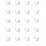 Single Digit Subtraction Worksheets - Free Printable - AllFreePrintable.com