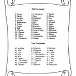 Bible Books List - Free Printable - AllFreePrintable.com