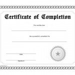 Certificates of Completion - Free Printable - AllFreePrintable.com