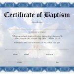 Certificate of Baptism - Free Printable - AllFreePrintable.com