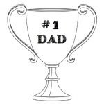 Number 1 Mom Trophy Coloring Page - Free Printable - AllFreePrintable.com